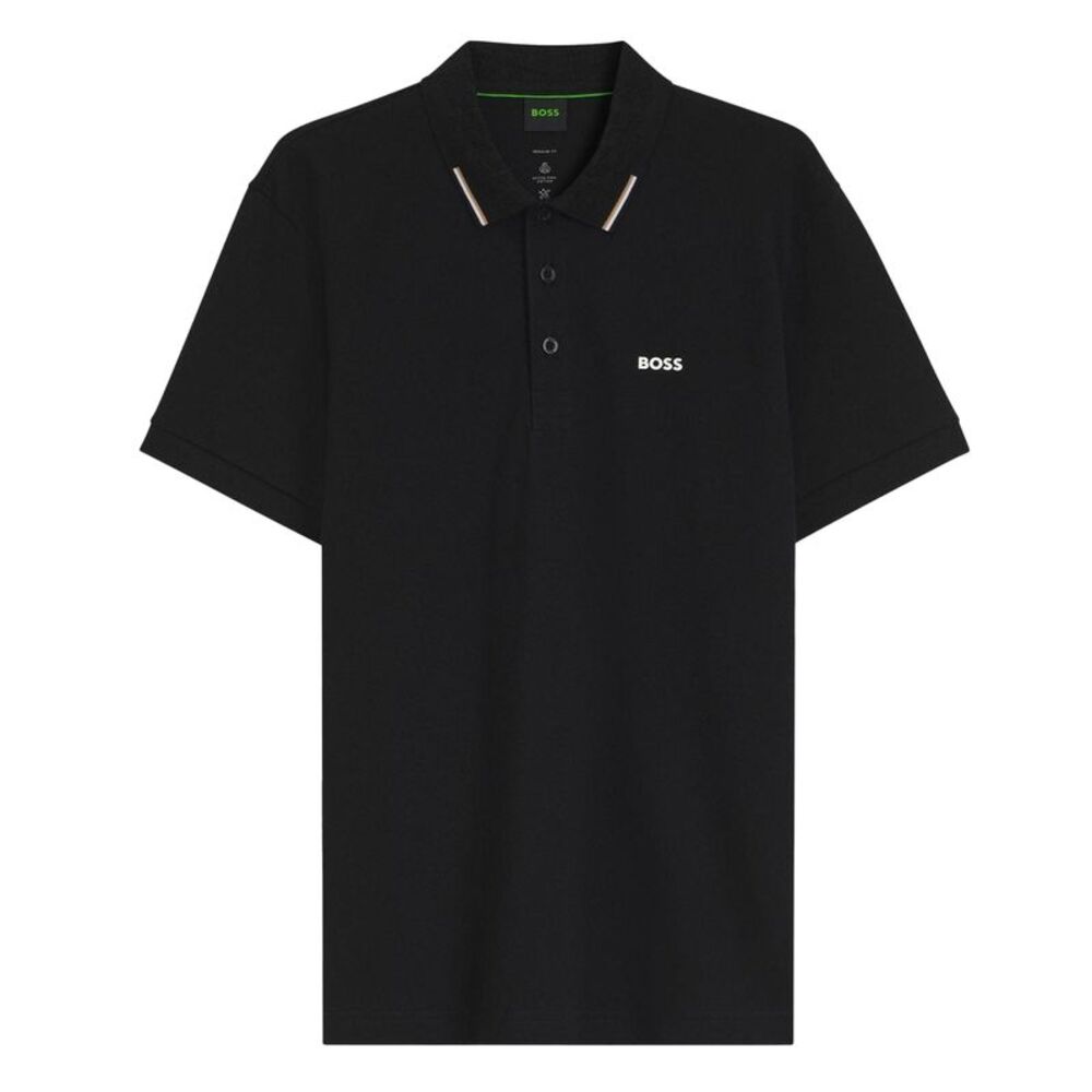 Boss Mens Cotton Regular Polo Shirt / Black